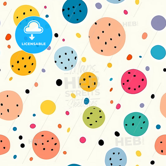 Fun Colorful Circle, A Pattern Of Colorful Dots