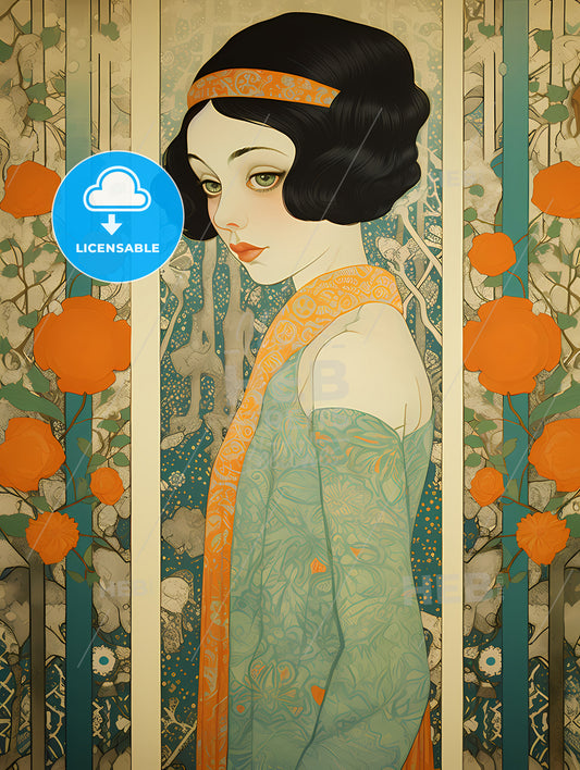 Portrait Of An Extremely Beautiful Young Snow White, A Painting Of A Woman