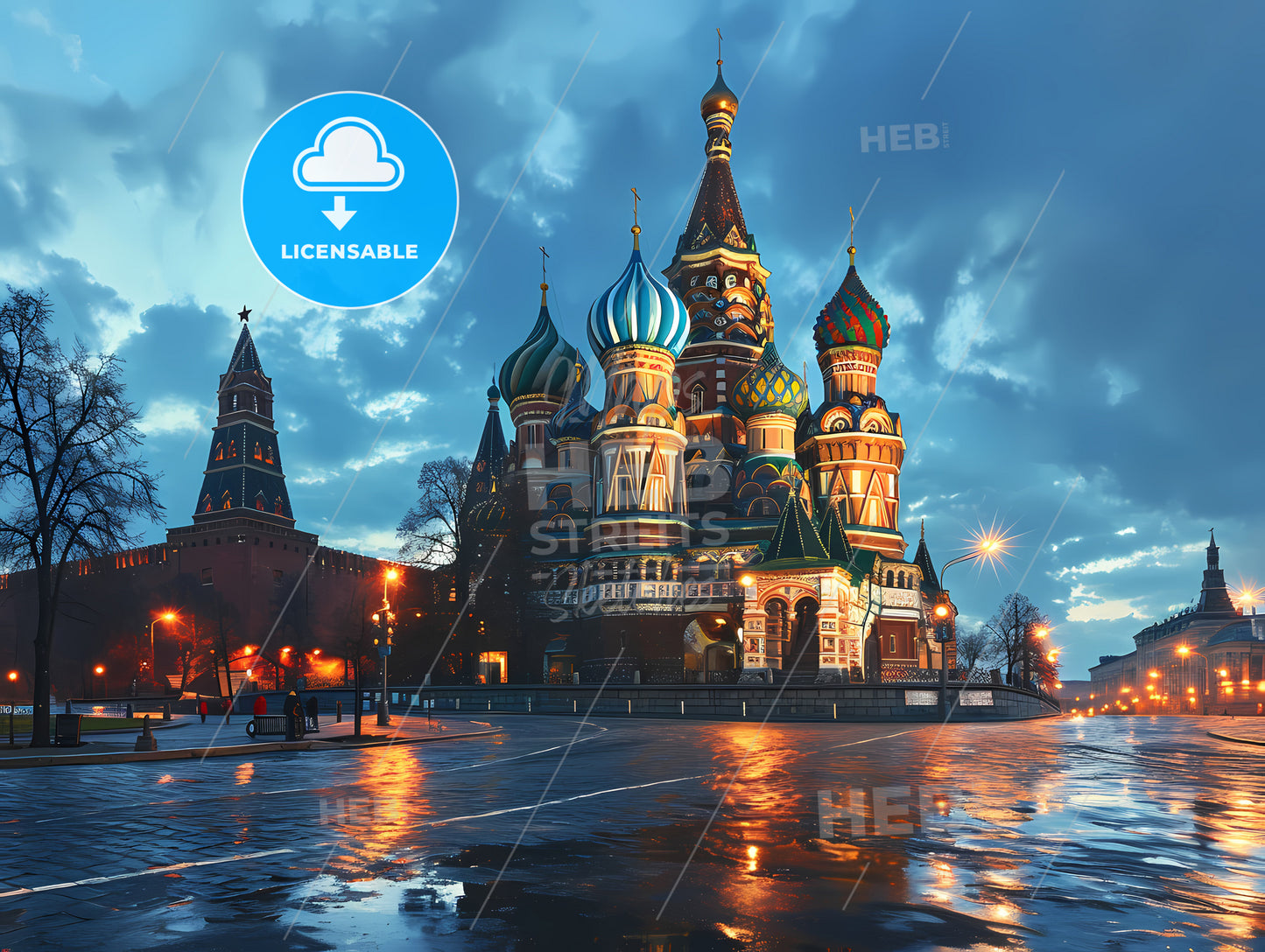 Tshirt Design Minimalist, A Large Building With Colorful Domes And A Body Of Water