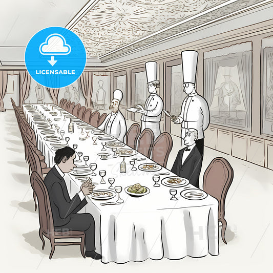 The Hypocrisy Of Fine Dining, A Group Of Men Sitting At A Table