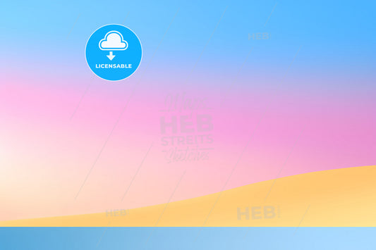 Blue Yellow And White Colorful Background, A Colorful Sky With Clouds