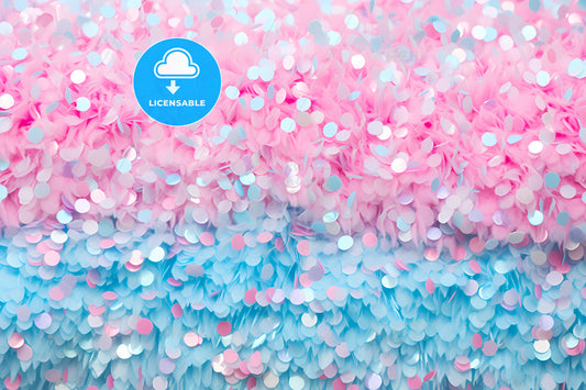 A Blue And Pink Coloring Background, A Pink And Blue Sequins