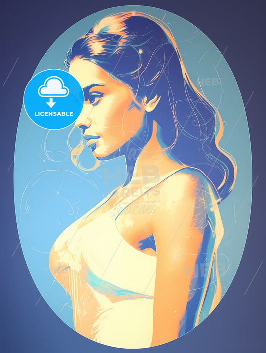 Cinderella Running In Her Chic, A Woman In A White Dress