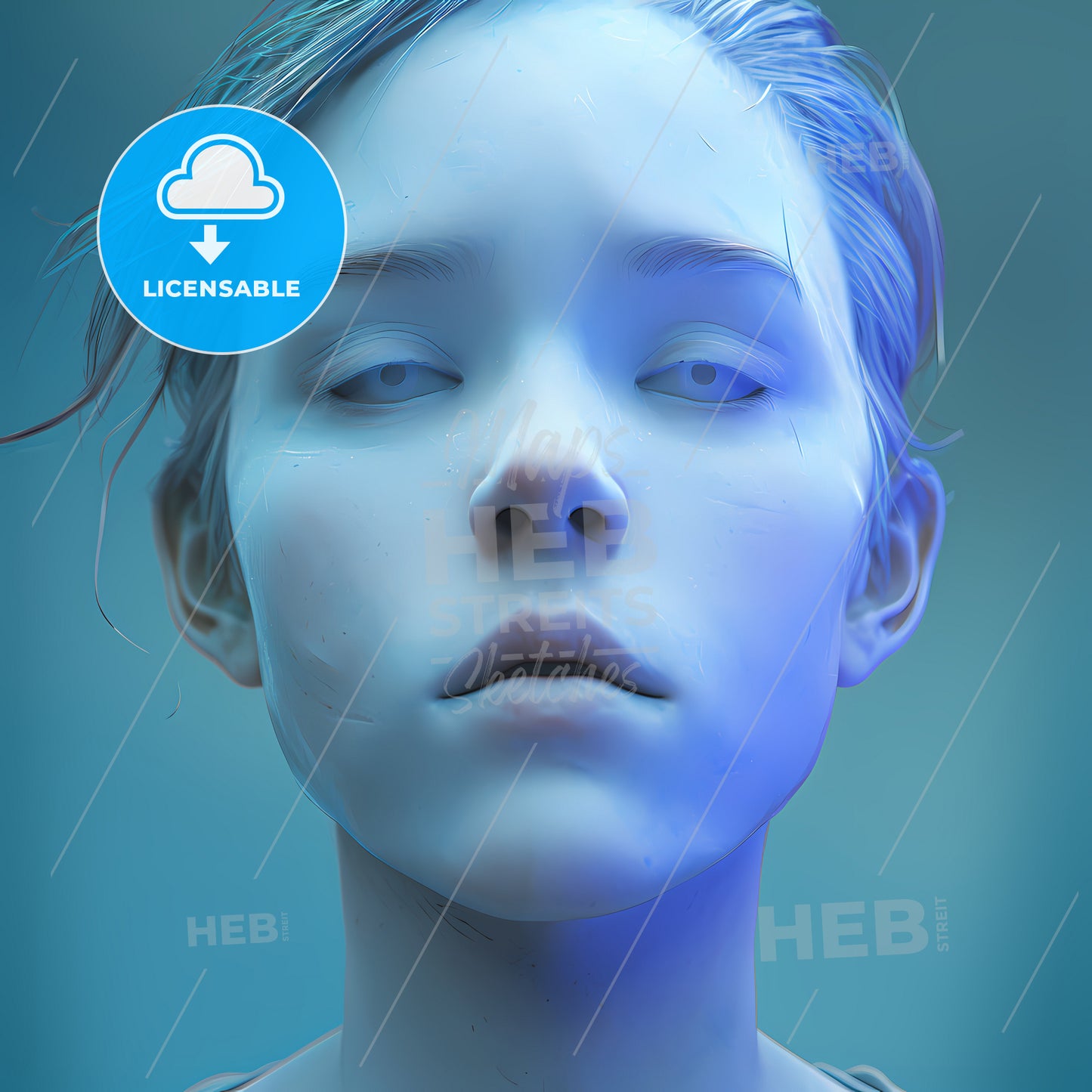 Unisex Default Profile Picture, A Close Up Of A Woman