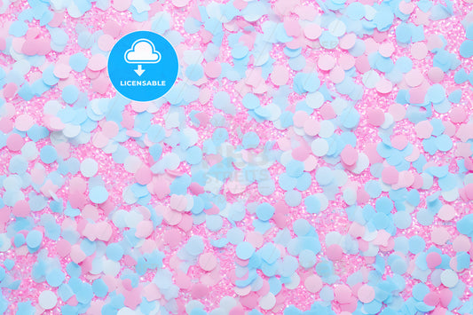 A Blue And Pink Coloring Background, A Pink And Blue Confetti