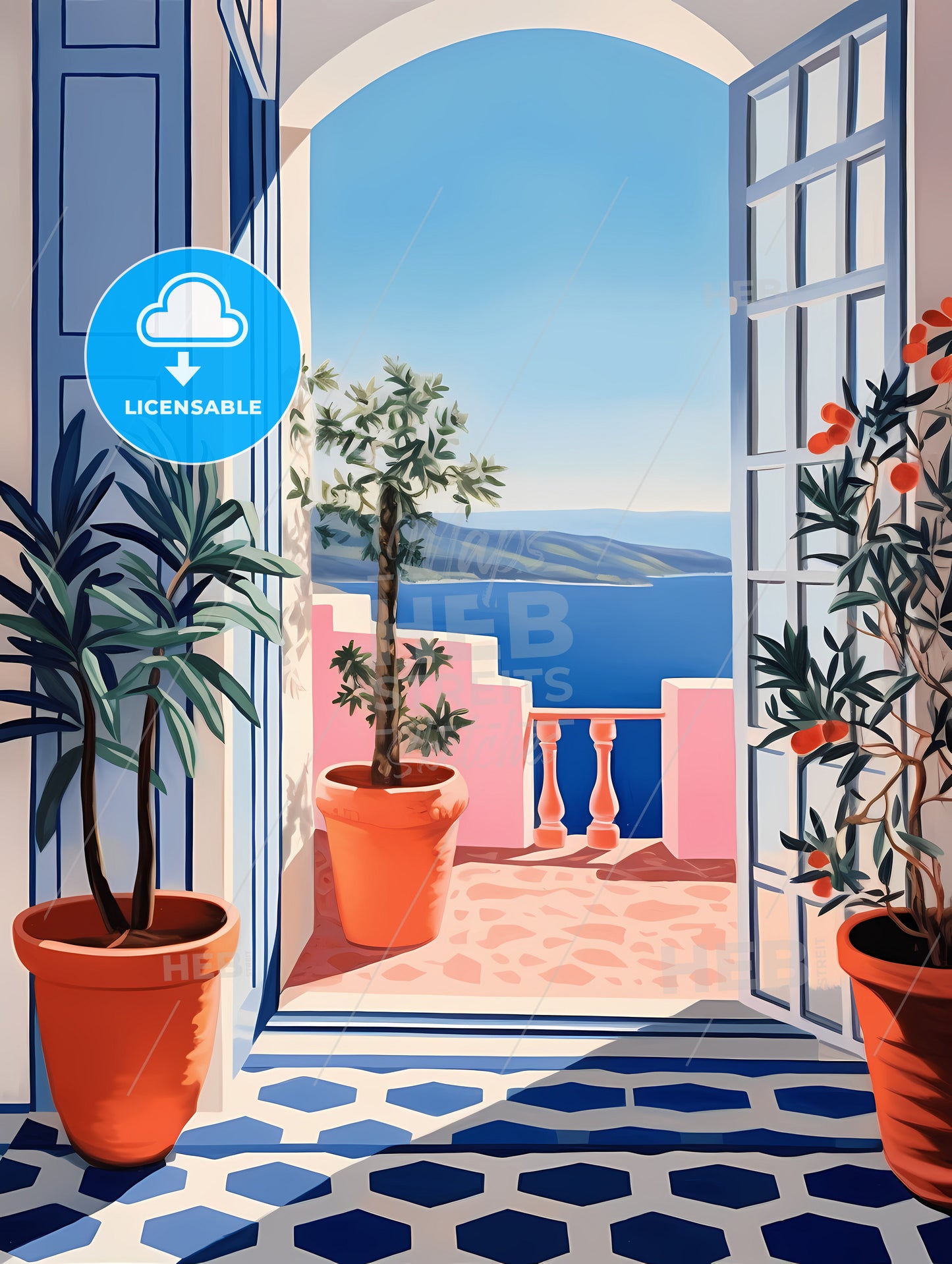 If Matisse Was A Photographer, A Room With A View Of The Ocean And Plants