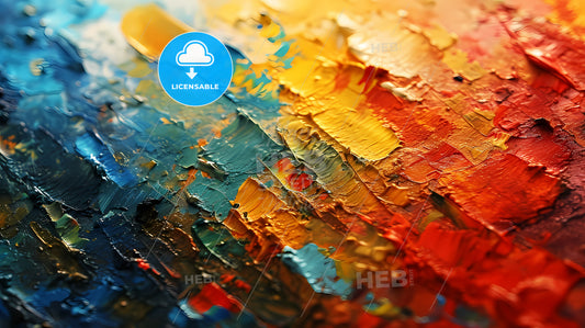 Hand Painted Abstract Background, A Close Up Of A Painting
