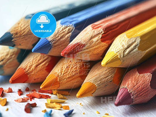 Draw Icon Transparent Background, A Group Of Colored Pencils