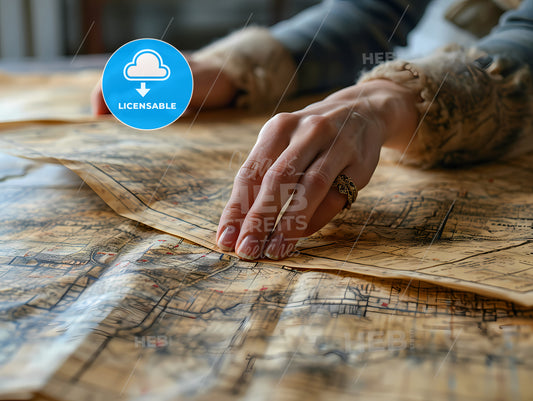 Award Winning Ad For Blueprints, A Hand On A Map