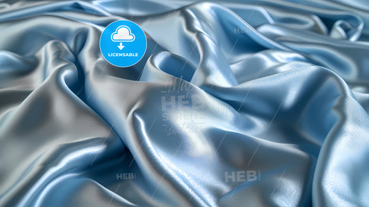 Light Silk Blue Fabric, A Close Up Of A Blue Fabric
