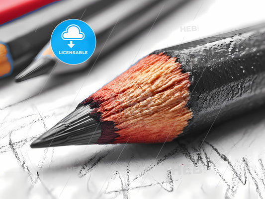 Draw Icon Transparent Background, A Close Up Of A Pencil