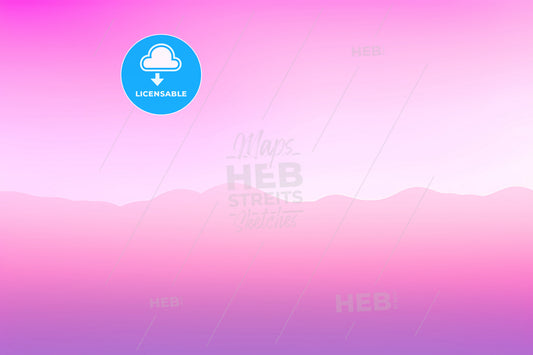 A Colored Gradient Background, A Pink And Purple Gradient With Hills