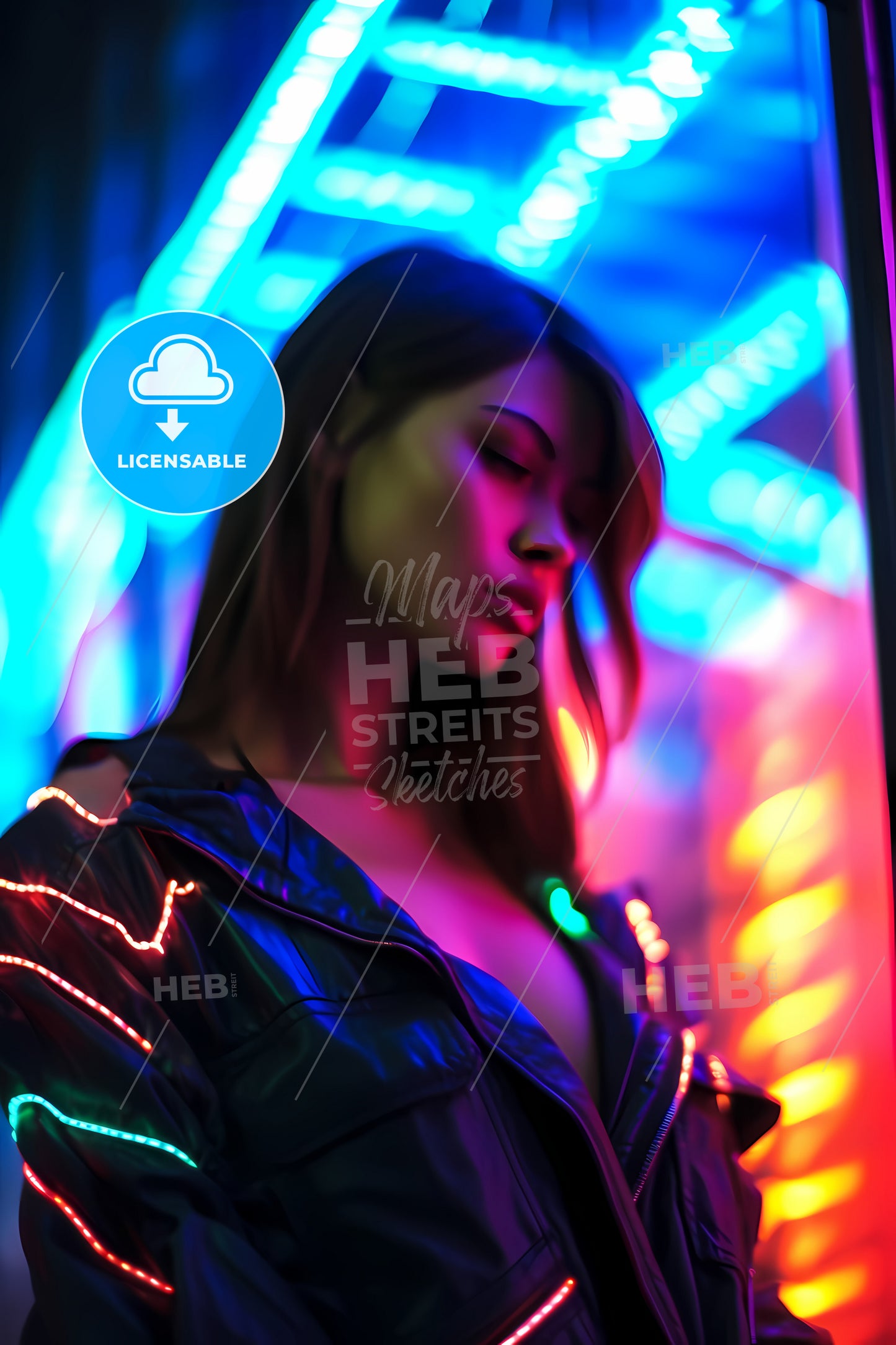 Artsy Fashion Photography, A Woman In A Leather Jacket