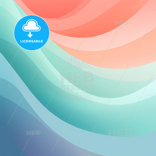Pastel Background, A Colorful Background With Waves