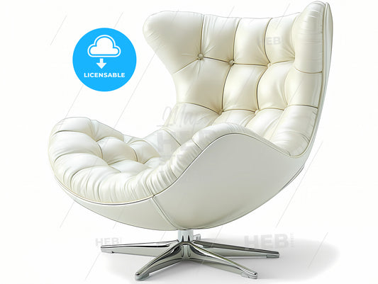 Technical Drawing Of A Modern Chair, A White Chair With A White Background