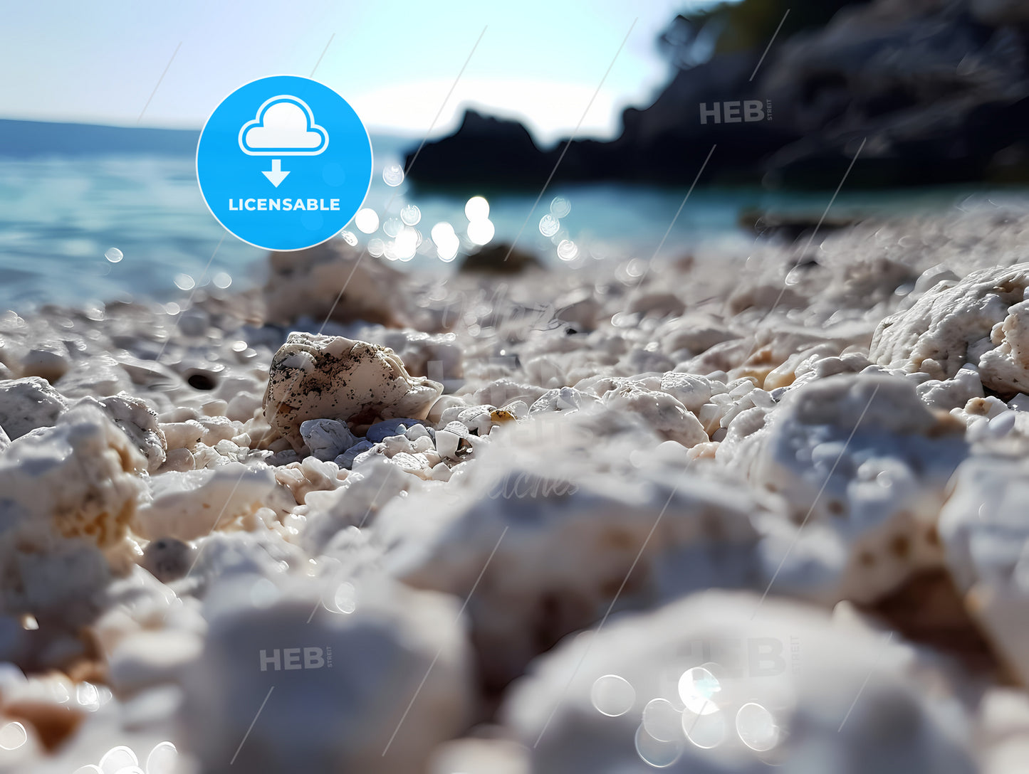 Closeup Photography Of A Beach, A Close Up Of Rocks On A Beach