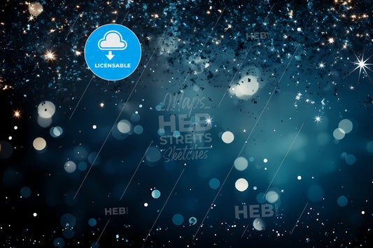 New Years Eve Background, A Blue And Black Background With White Lights And Stars