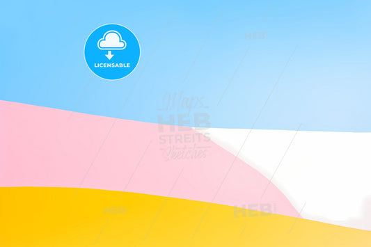 Blue Yellow And White Colorful Background, A Colorful Background With Blue Sky