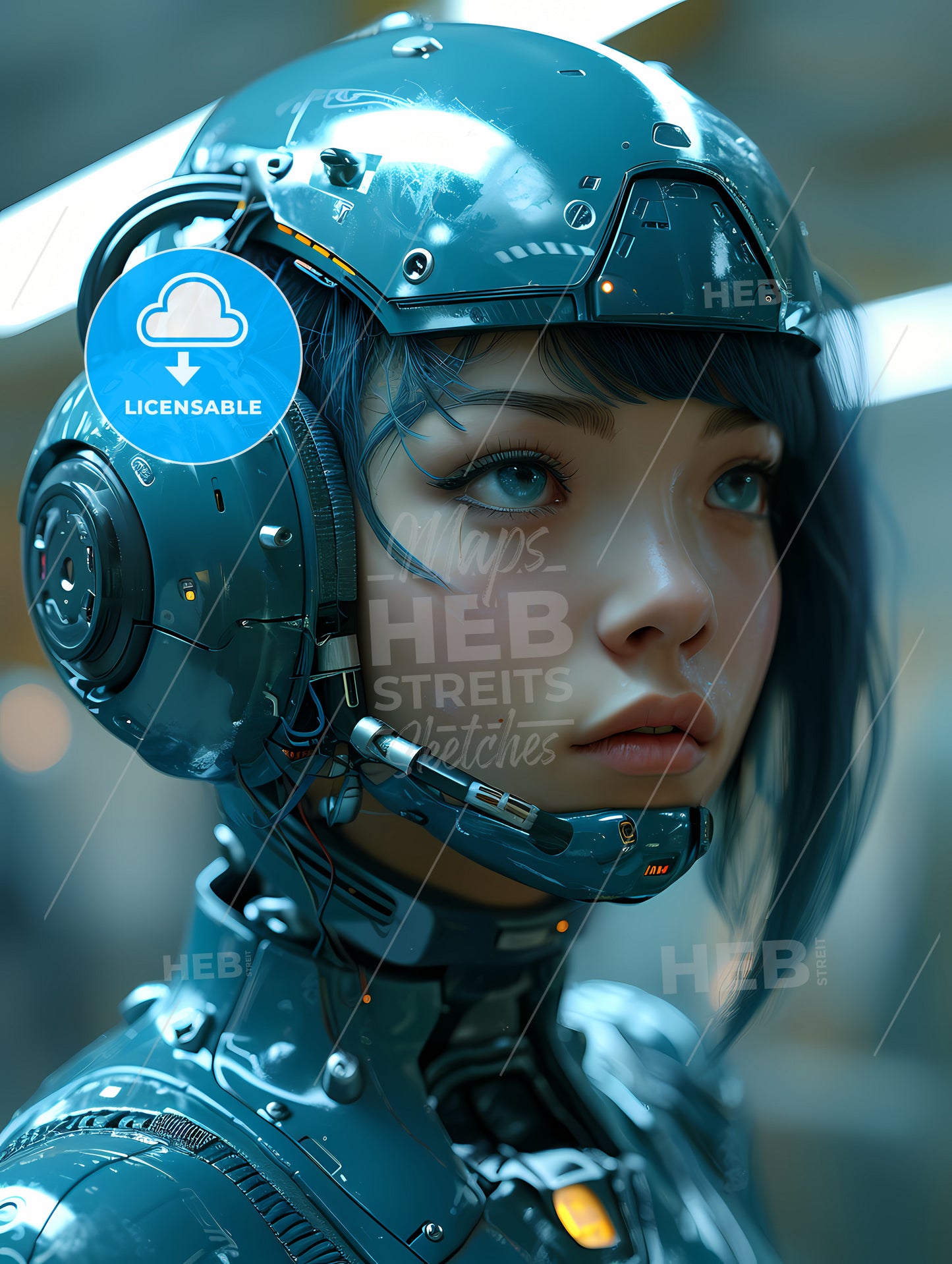 A Cyber-Punk, A Woman Wearing A Cyborg Garment