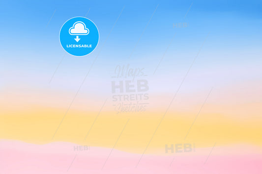Blue Yellow And White Colorful Background, A Blue And Pink Sky