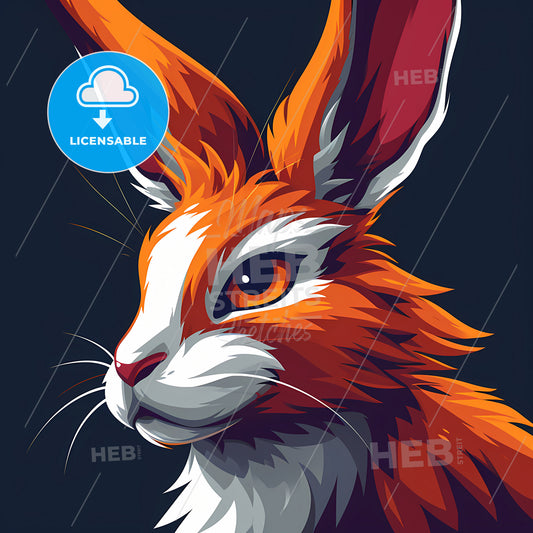 Jackalope Sport Logo, A Cartoon Of A Rabbit