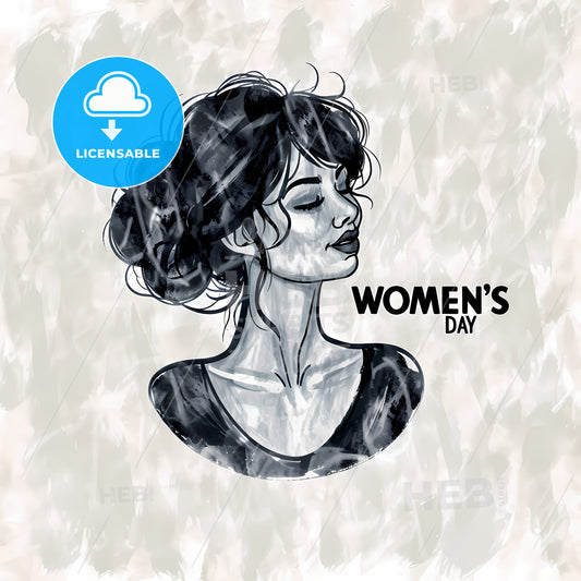 Women's Day, A Woman With Her Eyes Closed