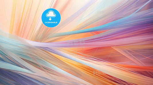 An Abstract Art Installation, A Colorful Lines In A Light