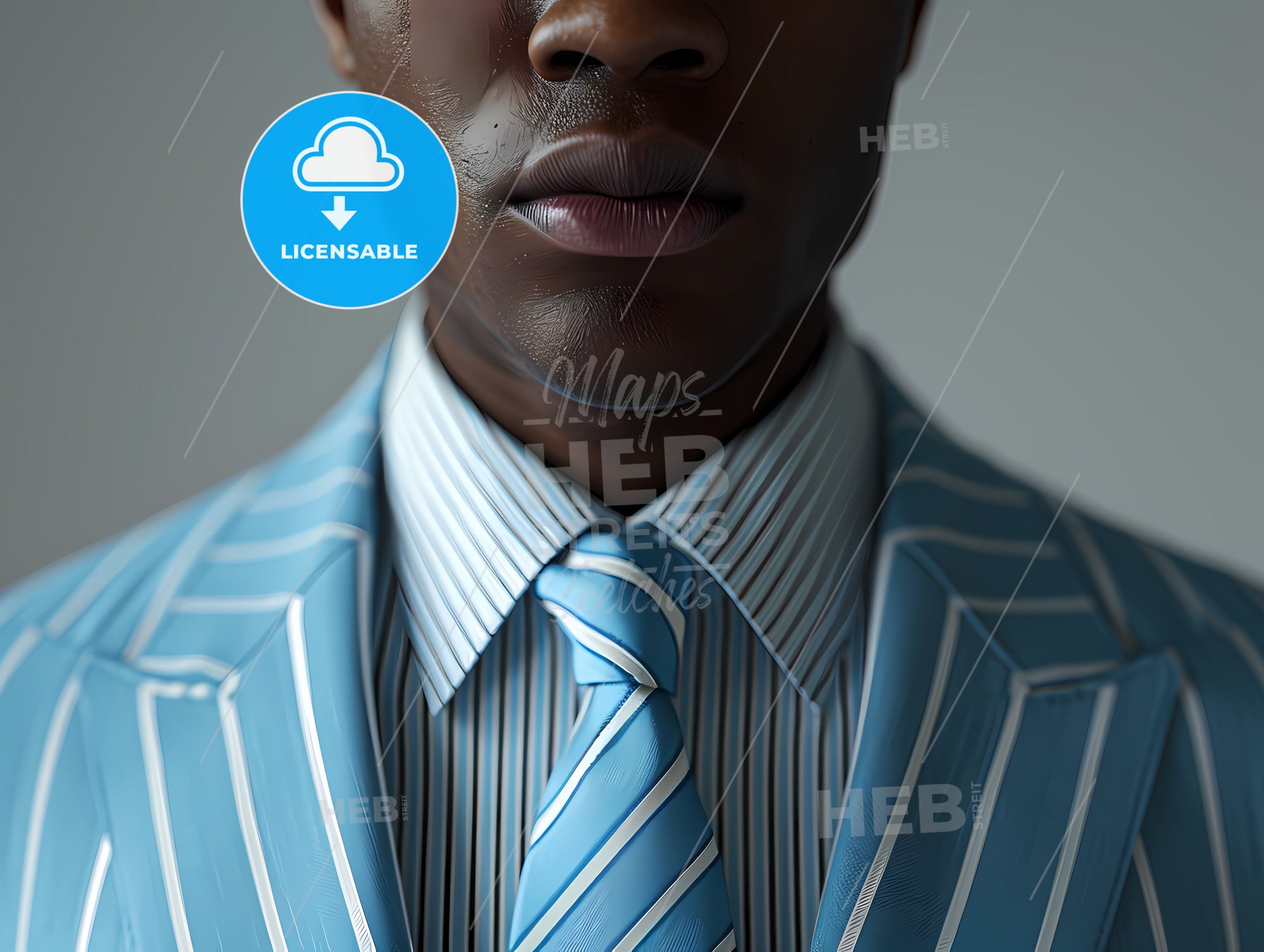 Realistic Style Real Person Style, A Close Up Of A Man In A Suit ...