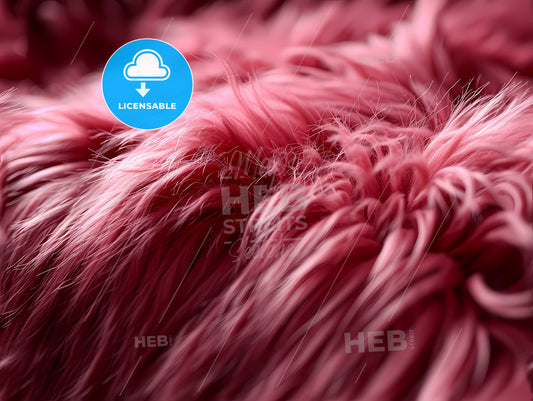 Flat Pink Fur Background, A Close Up Of A Pink Fur