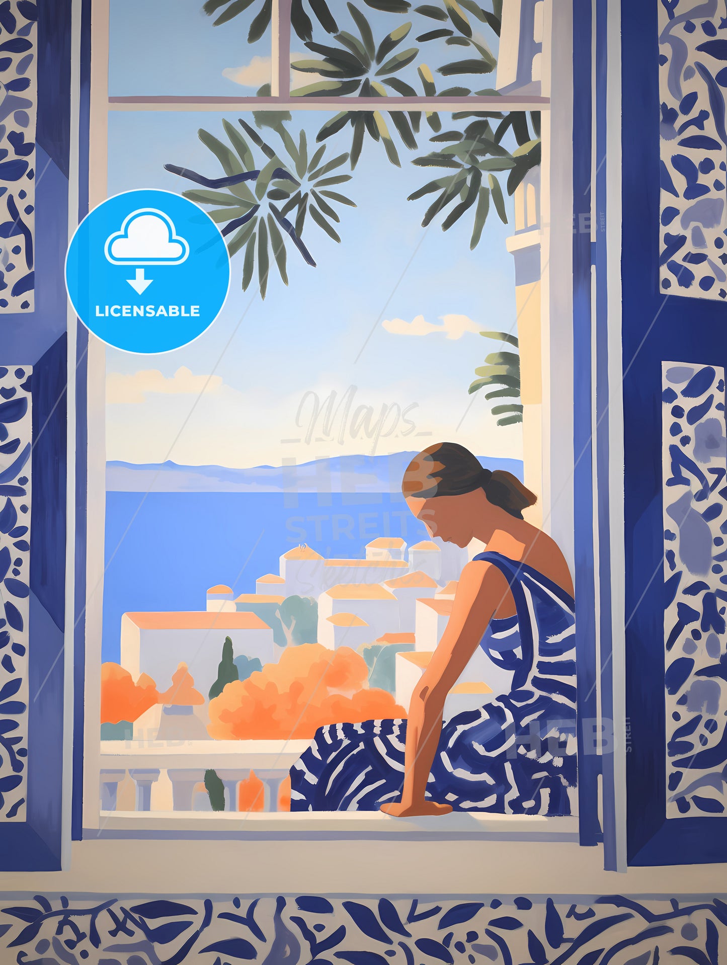 If Matisse Was A Photographer, A Woman Sitting In A Window Looking Out A Window