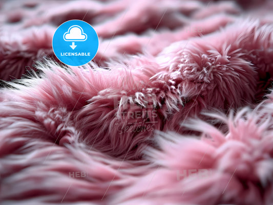 Flat Pink Fur Background, A Close Up Of A Pink Fur