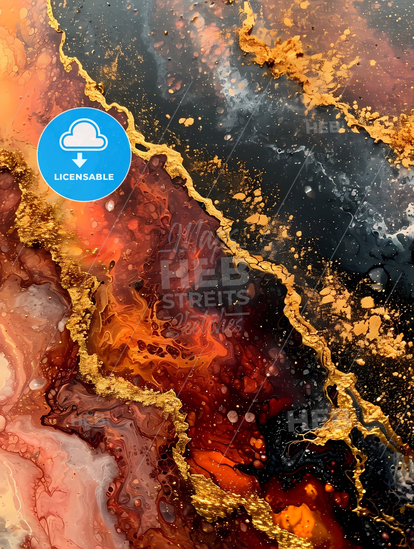 Onyx White Lucite  Pink Canvas Wall Art, A Close Up Of A Painting