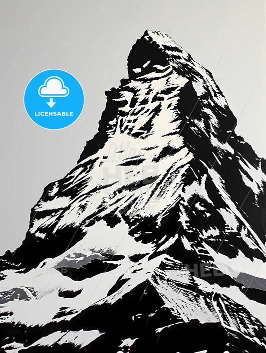 Matterhorn, A Mountain With Snow On It