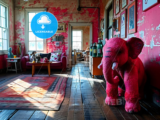 Childrens Playroom, A Pink Elephant In A Room