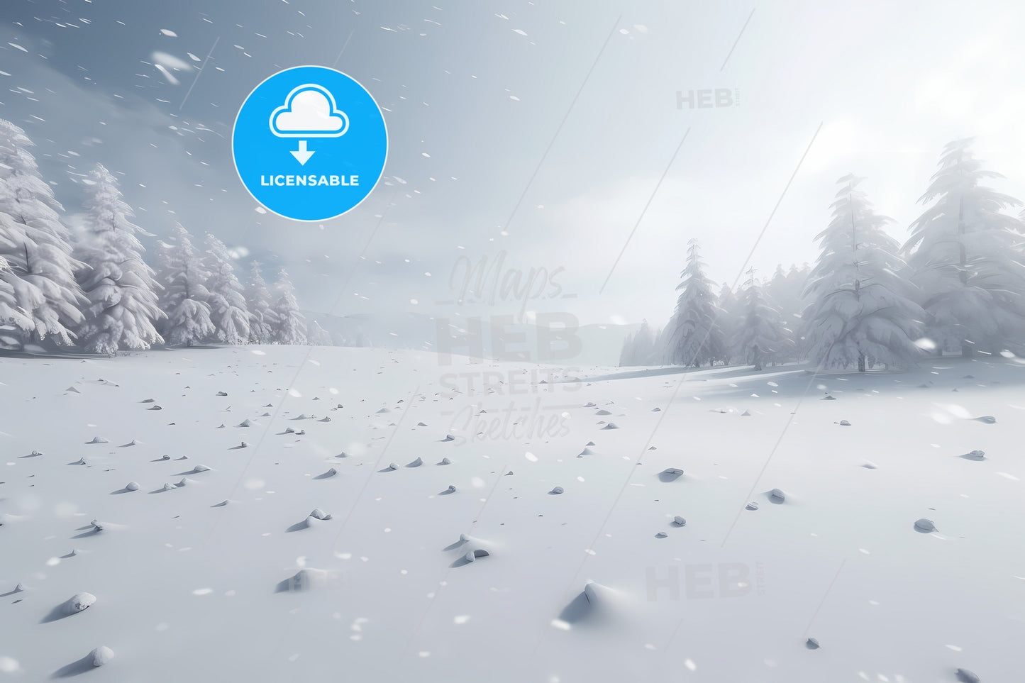 Background Pale White, A Snowy Landscape With Trees And Snow