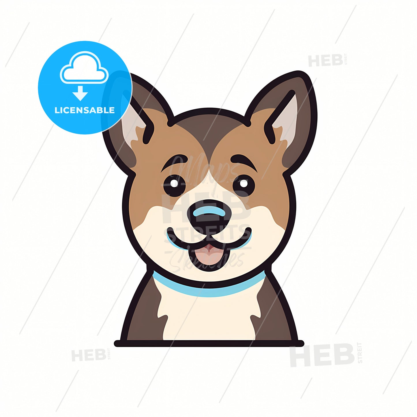 A Dog Simple Icon, A Cartoon Of A Dog