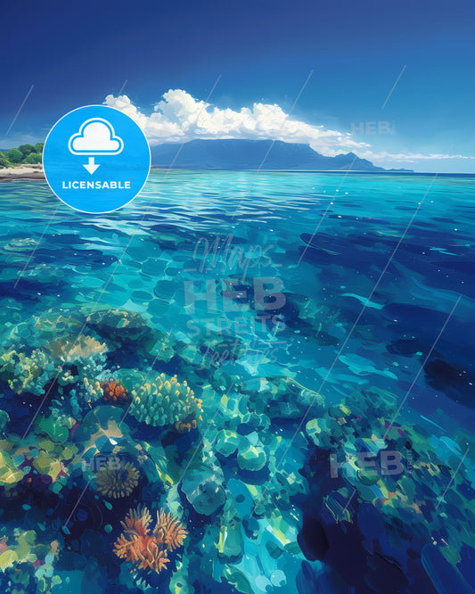 Mnemba Island, Tanzania - A Coral Reef In The Water