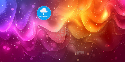 Abstract Background With Colorful Motion Lines And Bokeh Lights, Digital Wallpaper - A Colorful Smoke And Stars