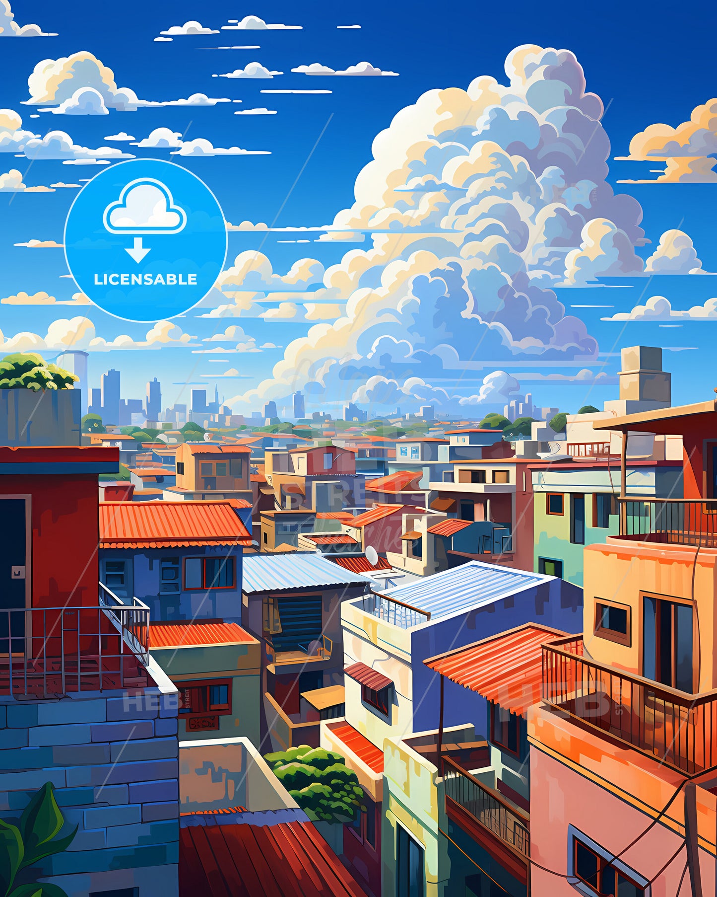 On The Roof Of Maldives, Republic Of Maldives - A City With Many Buildings And Clouds In The Sky