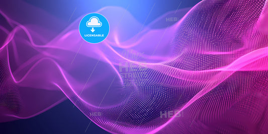 Abstract Futuristic Neon Background Twisted Electromagnetic Vortex - A Purple And Blue Background