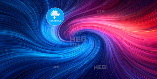 Abstract Futuristic Neon Background Twisted Electromagnetic Vortex - A Colorful Swirly Background