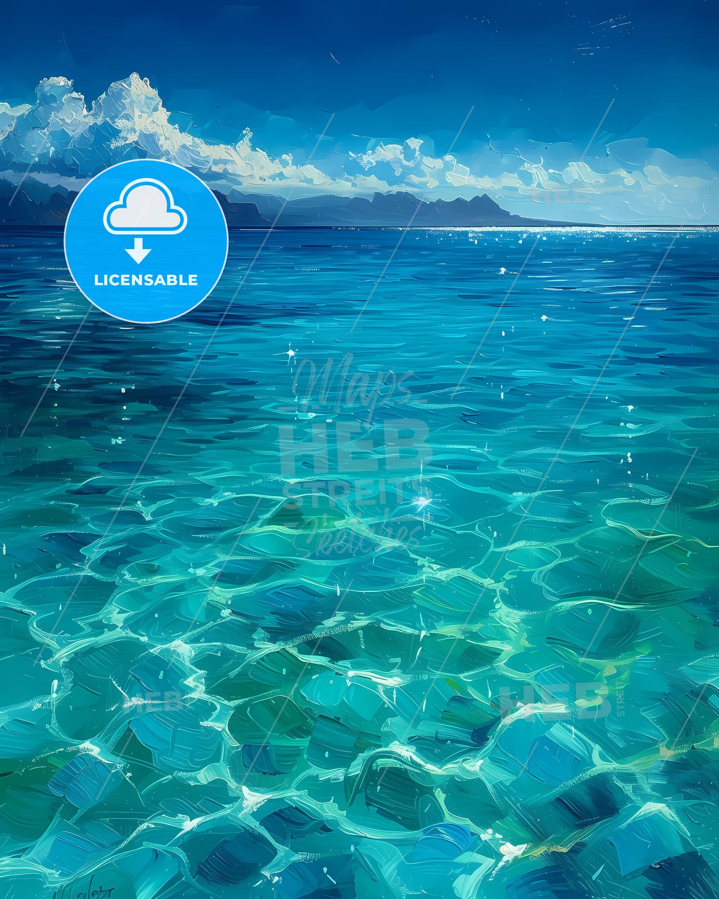 Lake Malawi, Malawi - A Blue Water With Mountains In The Background