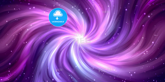 Abstract Futuristic Neon Background Twisted Electromagnetic Vortex - A Purple Swirly Swirl