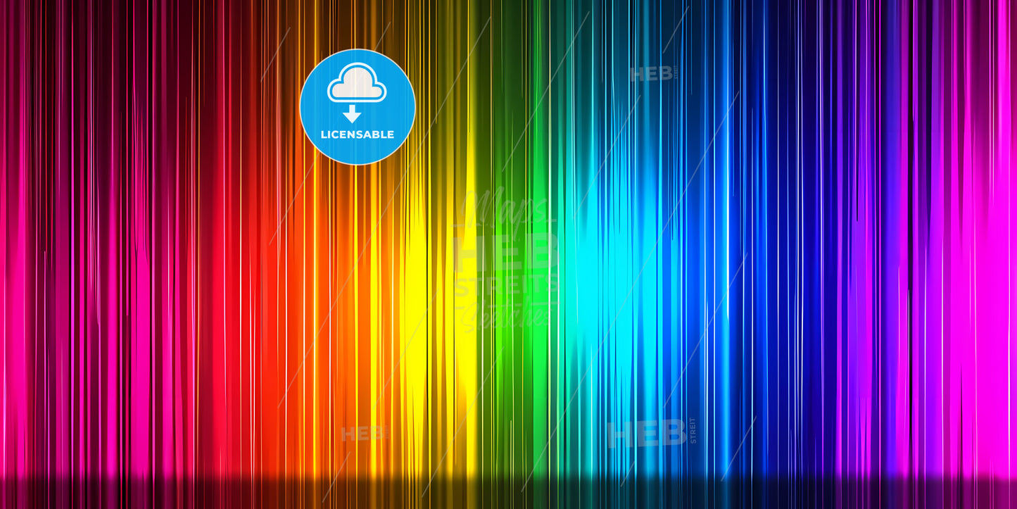 Abstract Minimalist Background - A Rainbow Colored Vertical Lines