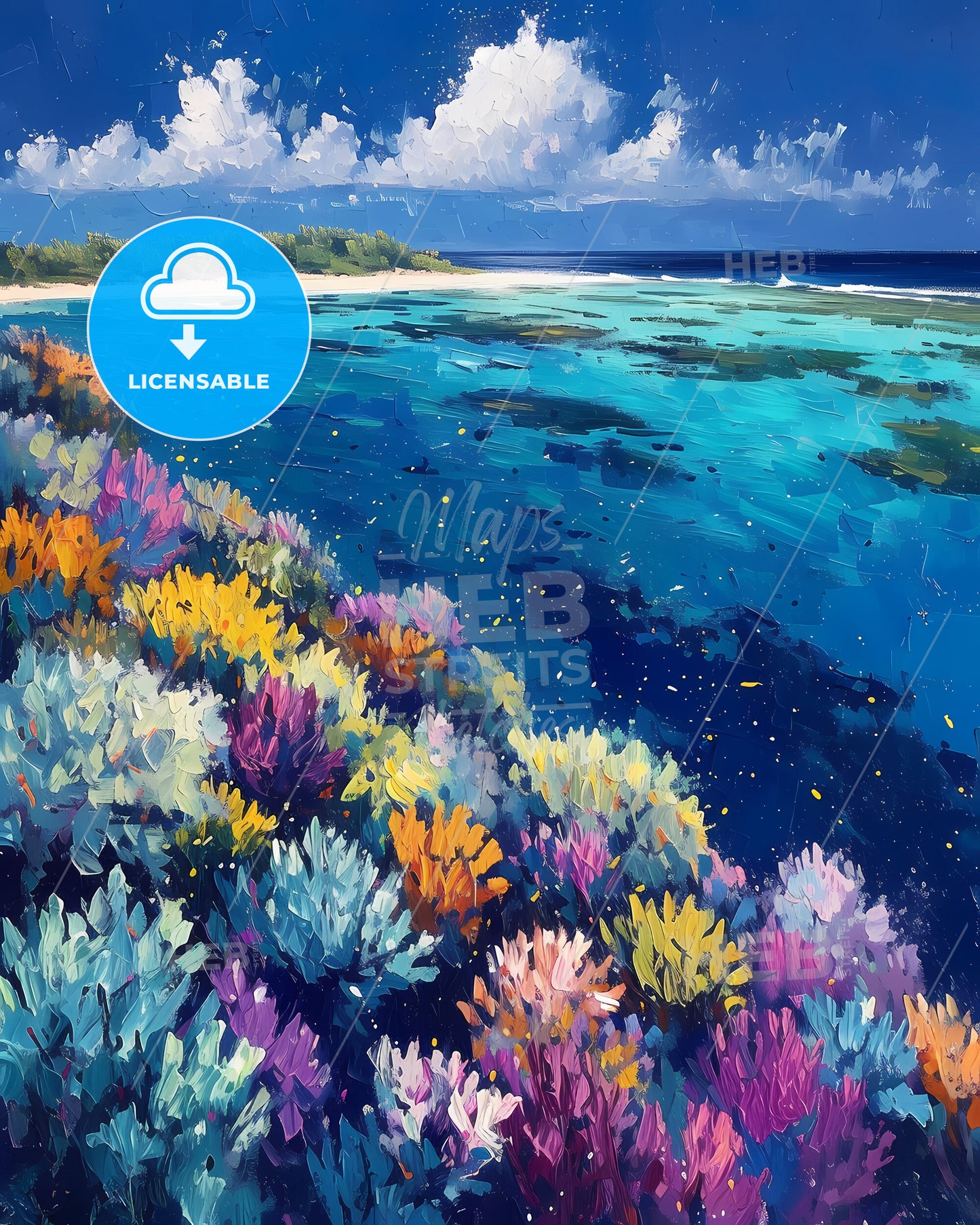 Mnemba Island, Tanzania - A Colorful Flowers On A Beach