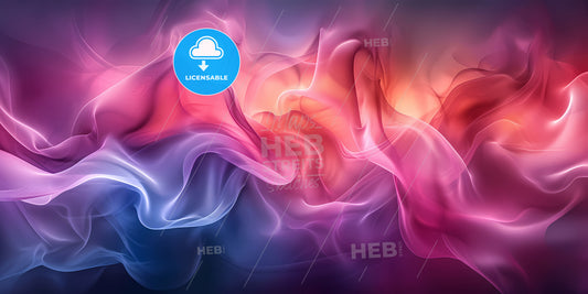 Abstract Neon Wallpaper - A Colorful Fabric In The Air