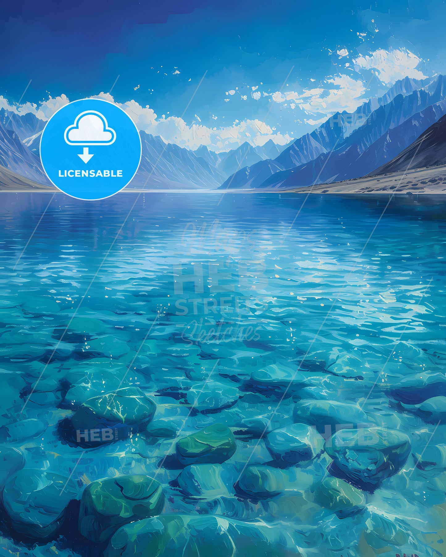 Pangong Lake, India - A Lake With Mountains In The Background