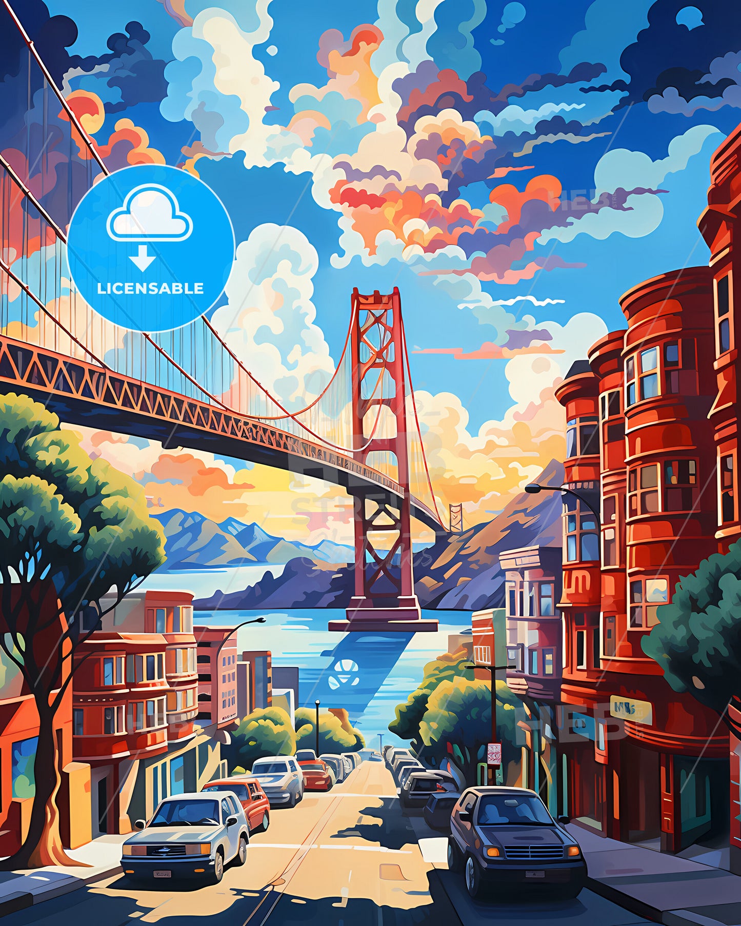 San Francisco - A Bridge Over Water In A City