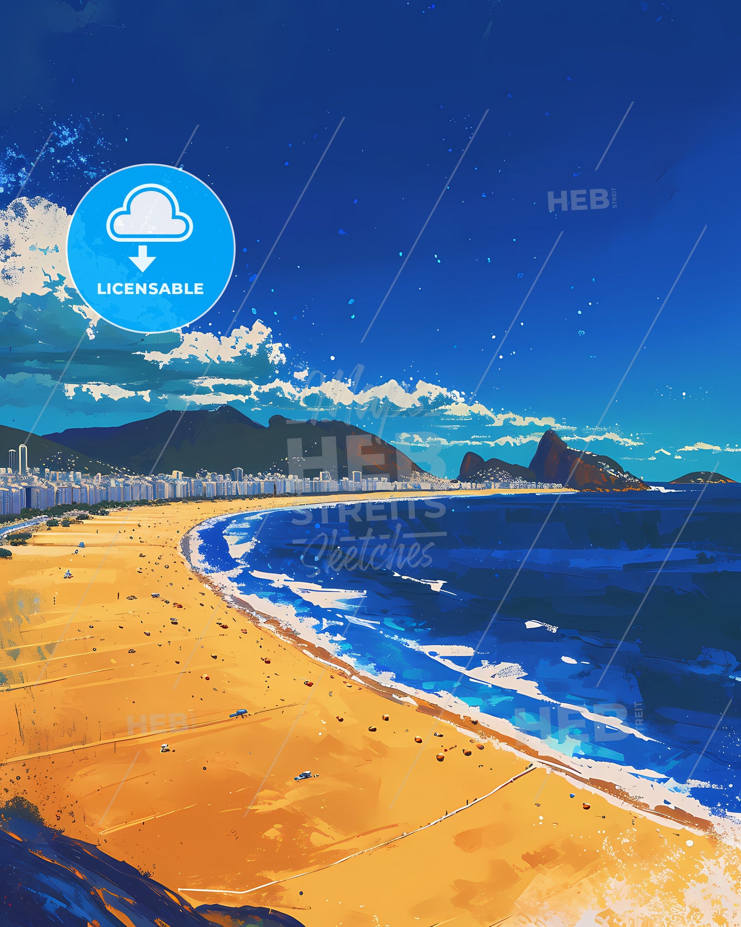 Copacabana Beach, Brazil - A Beach With Buildings And Water