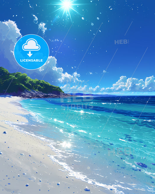 Hyams Beach - A Beach With Blue Water And Trees